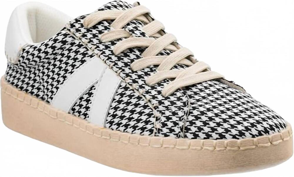 NEW CORKYS FOOTWEAR women's friend zone sneaker in black/white gingham